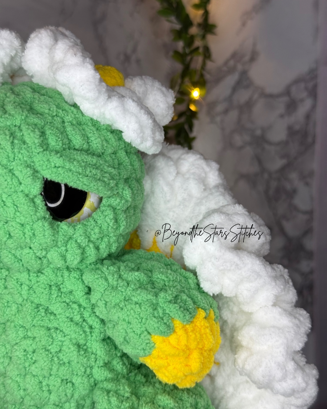 Crochet Blooming Daisy Moth Plushie