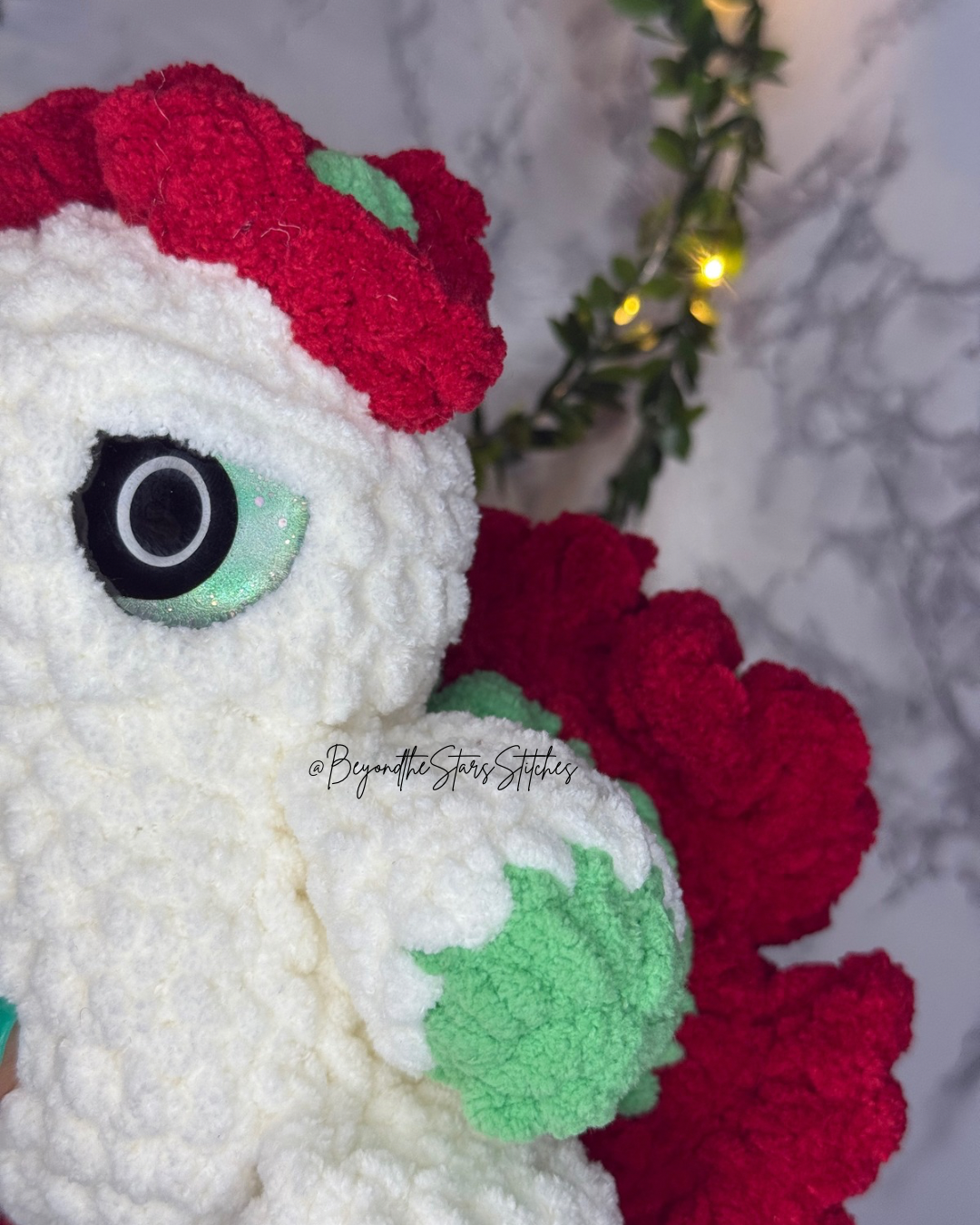 Crochet Blooming Carnation Moth Plushie