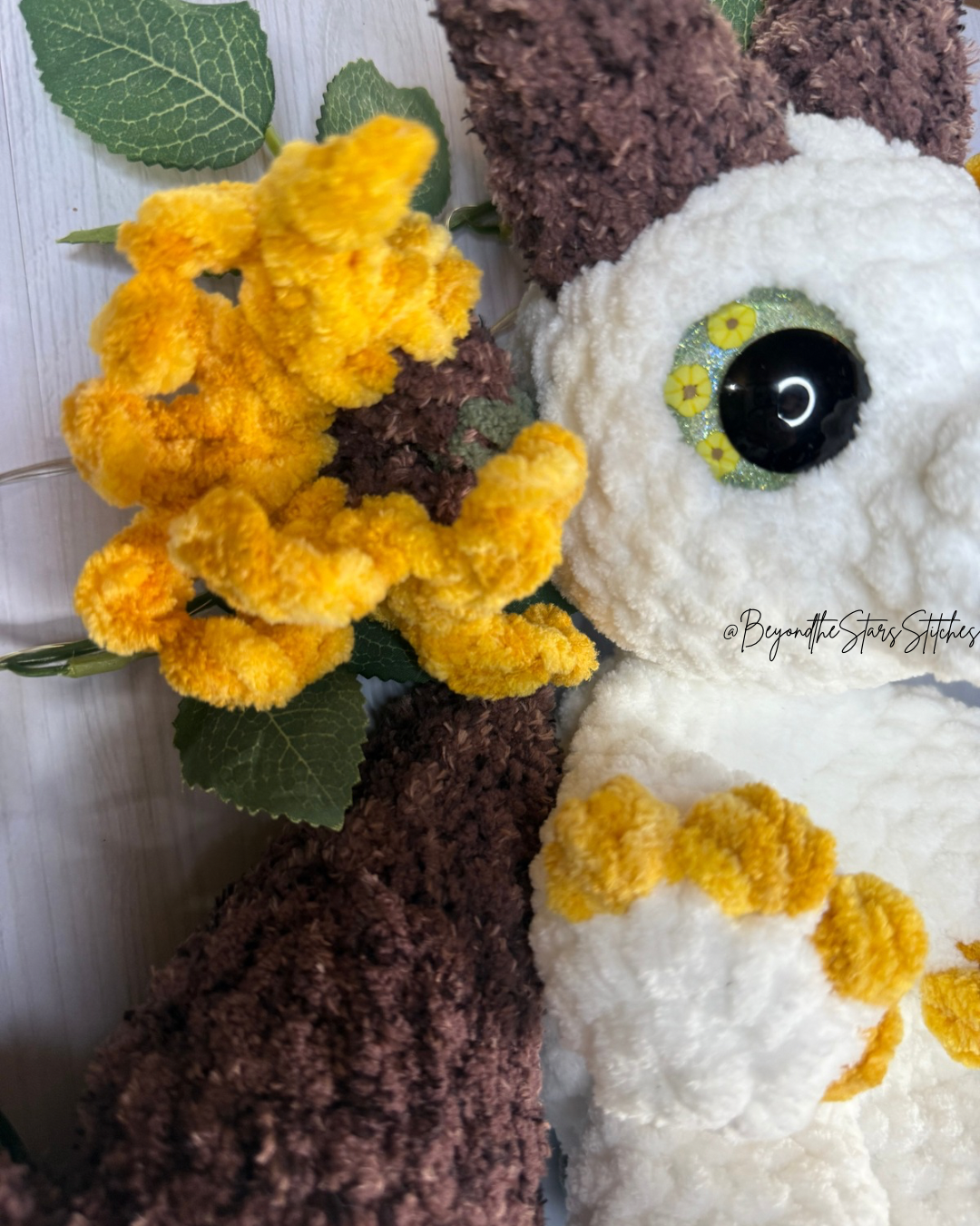 Crochet Sunflower Dragon Snuggler
