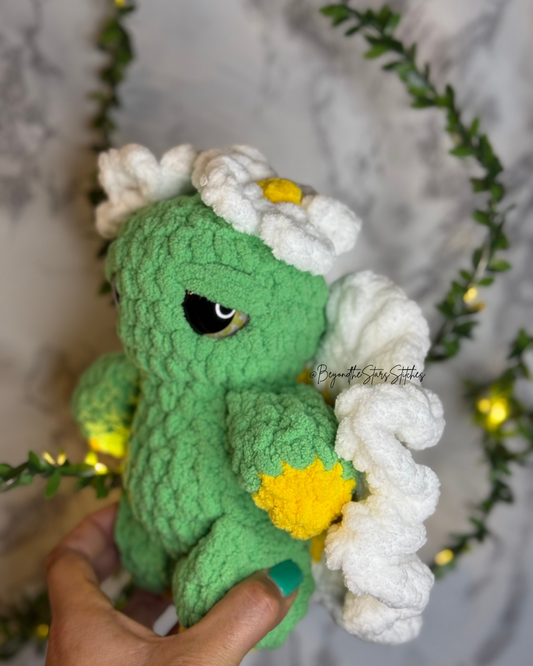 Crochet Blooming Daisy Moth Plushie