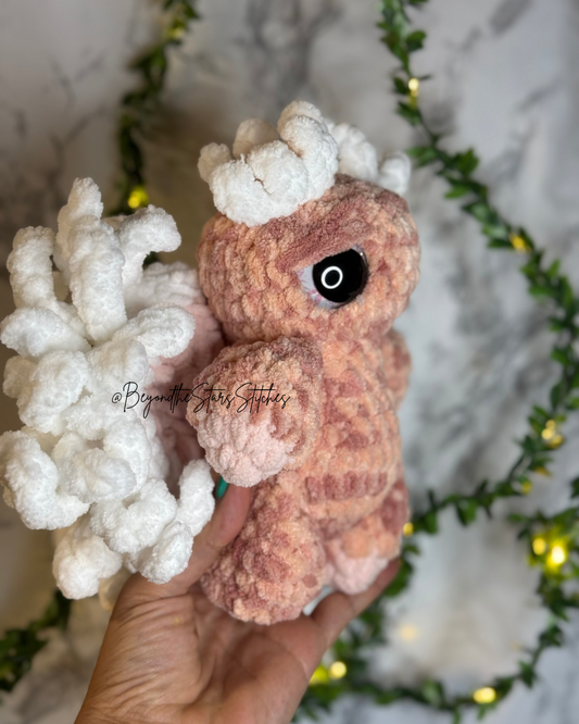 Crochet Blooming Chrysanthemum Moth Plushie