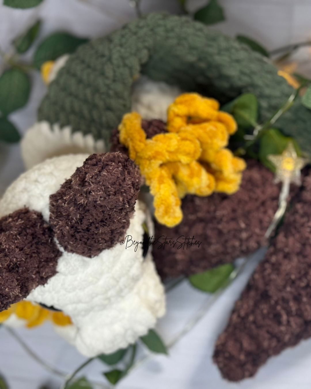 Crochet Sunflower Dragon Snuggler