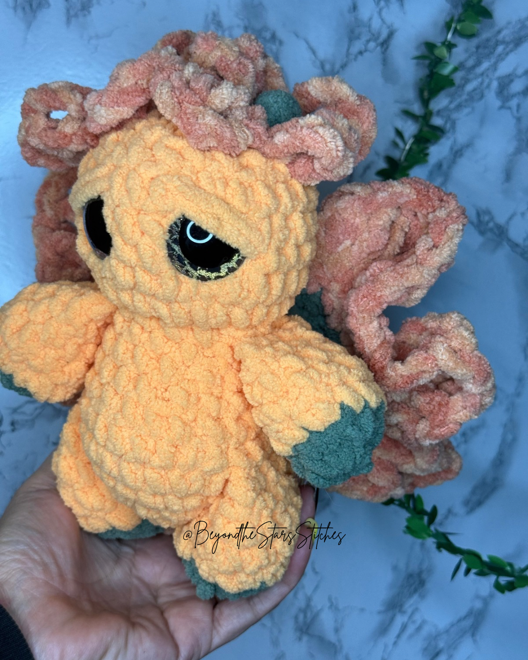 Crochet Blooming Lily Moth Plushie