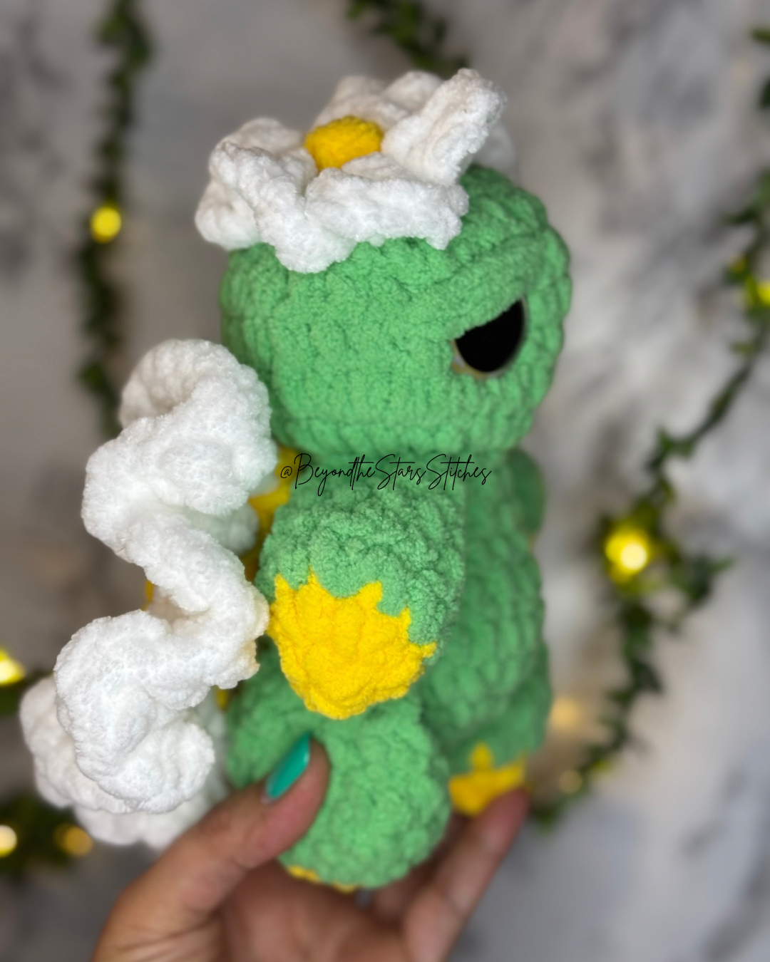 Crochet Blooming Daisy Moth Plushie
