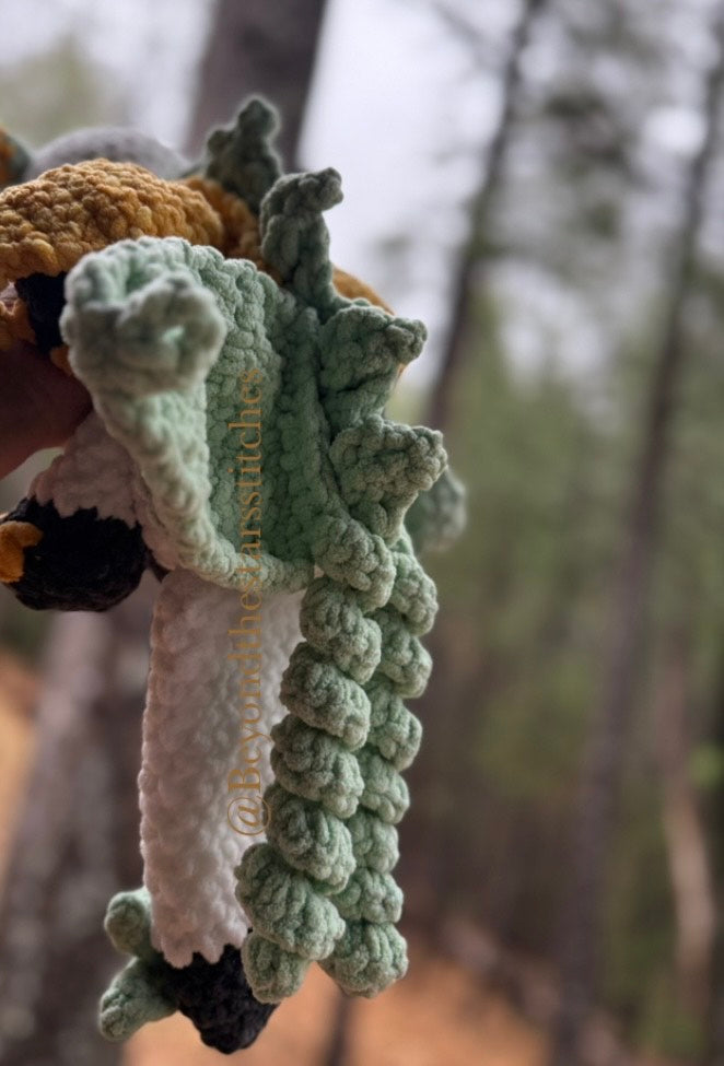 Sara the Sunflower Dragon Snuggler Crochet Pattern
