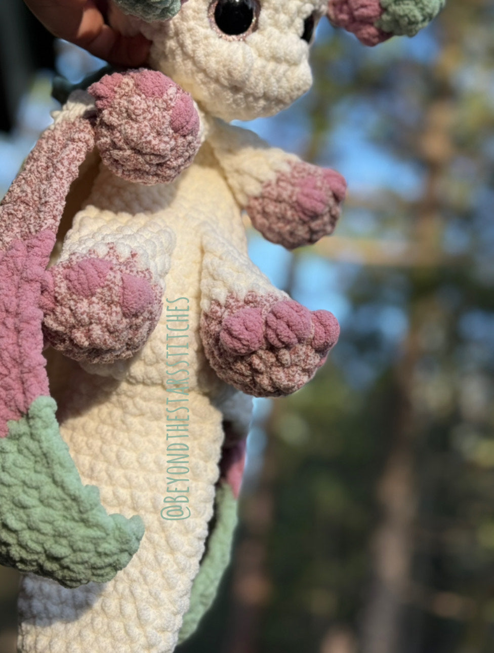 Sara the Sunflower Dragon Snuggler Crochet Pattern
