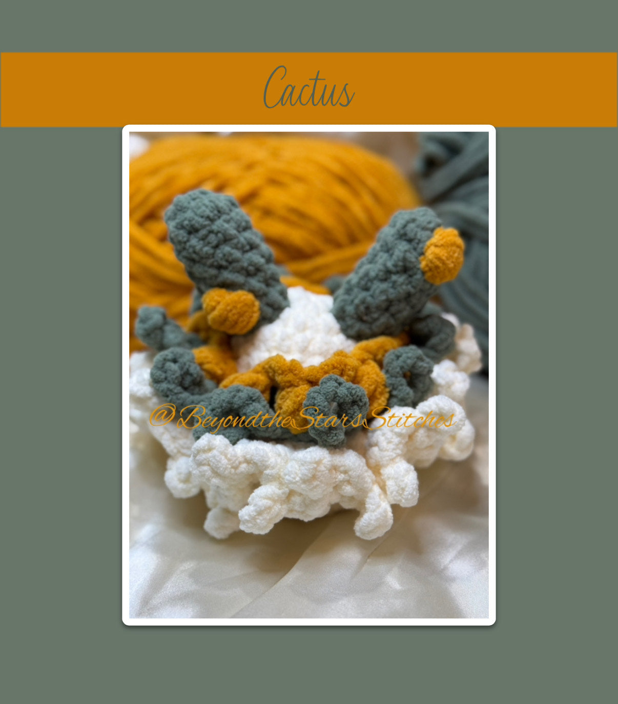 Poppable Cactus and Succulent Crochet Pattern