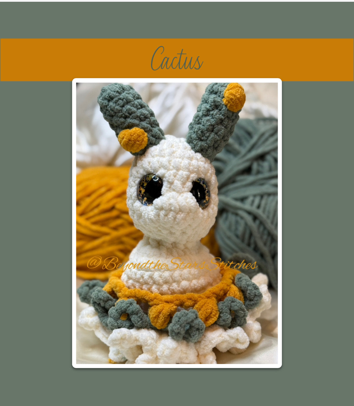 Poppable Cactus and Succulent Crochet Pattern