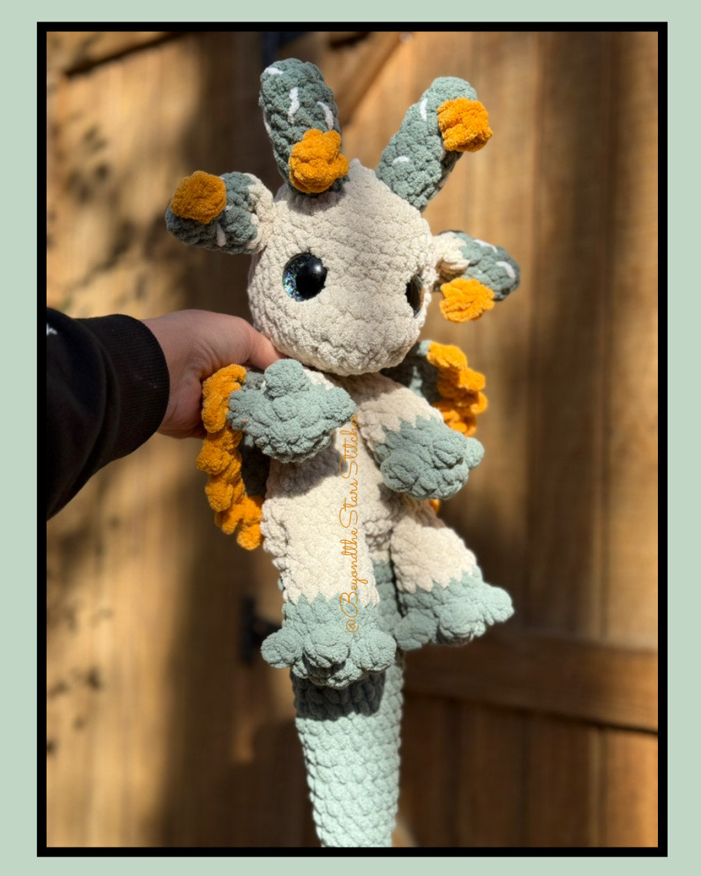 Cactus Dragon Snuggler Crochet Pattern