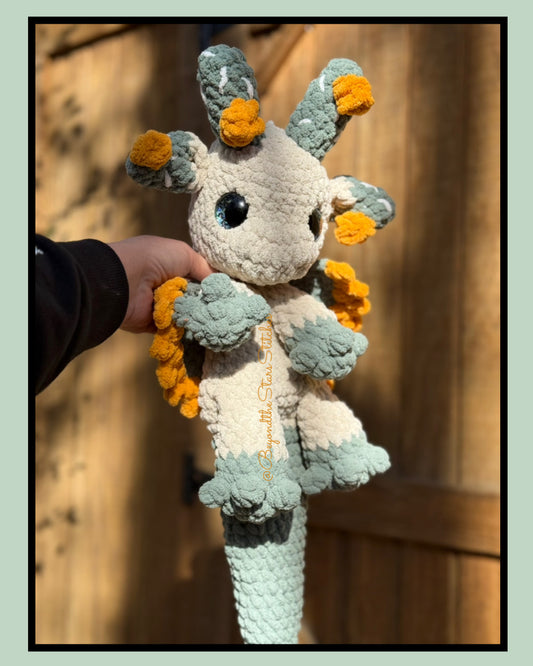 Cactus Dragon Snuggler Crochet Pattern